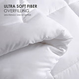 White all-season comforter, plus size, checkered quilting, suitable for luxury hotel bedrooms and 21711668