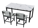 Kitchen Table Set, Dining Table and Chairs for 2, 3 Piece Dining Room Table Set with 2 Upholstered 05790443