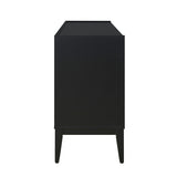 U_Style Storage Cabinet Sideboard Wooden Cabinet with 4 Doors for Hallway, Entryway, Living Room, WF317431AAB