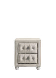 Reggie Beige Fabric Nightstand B2726P365576