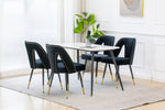 ZUN Furniture, Collection Modern Contemporary Velvet Upholstered Dining Chair with Nailheads and ld 38247692