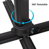 11 FT Cantilever Patio Umbrella, Round Outdoor Offset Umbrella with 360&deg Rotation & Tilt Adjustment B082P195465