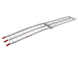 7.5ft Heavy Duty Three-section Aluminum Arched ATV UTV Ramp Silver 93428546