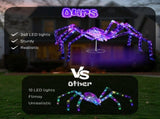 3FT Halloween Decorations Light Up Spider, Outdoor Halloween Decor Lighted Iridescent Spider, 21296095