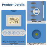 70 Egg Incubator with Automatic Turning & Humidity Control Digital Poultry Hatcher for Chicken, W2700P326298