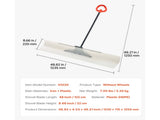 48-inch Snow Pusher Shovel with Ergonomic Handle, Durable HDPE Blade, Metal Edge Strip, and 62609315