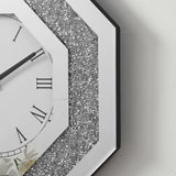 Octagonal Mirror Wall Clocks and Artificial Gemstone Wall Clocks W1005P190043