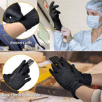 ZUN Comfy packaging [200 units] black nitrile disposable gloves. Super latex and powder free, chemical 12642936