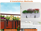 Adjustable Heavy-Duty Iron Planter Bracket 6.1-11.6" Extendable Tray 2.36-6.9" Two-Level 76808044