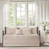 6 Piece Reversible Scalloped Edge Daybed Cover Set Blush Daybed B03597553