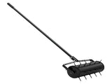 Heavy-Duty Rolling Lawn Aerator, 18-Inch Manual Aeration Tool with 27 Iron Spikes & Detachable 49625367