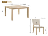 Modern 4 Person Dining Set with 4 Chairs, Dining Set for 4 People, 5-piece Wooden Dining 10534621