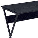 ZUN Black L-shaped Writing Desk B062P186498