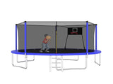 14FT Trampoline ,Sports Fitness Trampolines with Enclosure Net, Recreational Trampolines for Outdoor W1163120240
