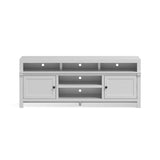 ZUN 75 inch TV Stand Consle for TVs 85 inches, No Assembly Required, White Finish B108P160181