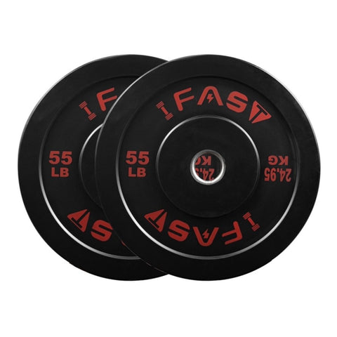 ZUN Weight Plates, Rubber Bumper Plates, 2 Inch Steel Insert 55lb Bundle Options Available for Home Gym 74963763