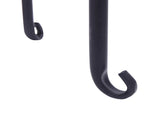 4 Plant Shelves with 4-1 Round Pattern in Black Baking Paint 87824548