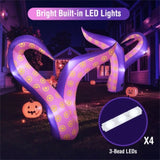 6.5ft Giant Inflatable Tentacles Halloween Decor - Built-in LED Lights, Car Window/Yard Use, 80382976