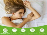 2 pack Bamboo Memory Foam Hypoallergenic Bed For Head Neck Rest Sleeping Shredded 88734388