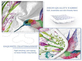 Colorful Bird Flower Design Quilt Set 3 Pieces King Size Soft Warm Bedding Set Include 1 Quilt And 2 15988841