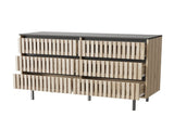 Bedroom Storage Cabinet,Six drawer storage,Large Capacity,Modern Minimalist Drawer Cabinet,Two-tone W2673P208587