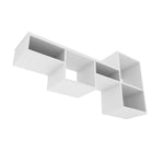 ZUN Globe Wall-Mounted Shelf Unit with 5 Shelves, White B128P237185