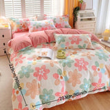 3 Piece Spring Pink Floral Duvet Cover Set for Women Adults Home Bedroom Pink Flowers Bedding Set 70299009
