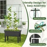 ZUN Garden bed elevated flowerpot 21883001