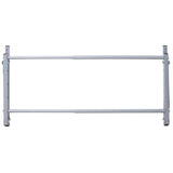 Wall-Mounted Folding Tire Storage, 30.5 to 50.5 Inches Wide, Supports 300 Pounds, Silver 96394660