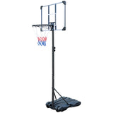 ZUN Basketball Hoop Portable Basketball Goal for Indoor Outdoor Basketball Stand 5.6-7 ft Adjustable 32 84237129