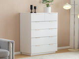White P2 Particle Board and Density Board 7241117cm Wavy Pattern Drawer Front Five-Level Six-Drawer 14255212