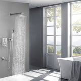 Shower System 10 Inch Square Bathroom Luxury Rain Mixer Shower Combo Set TH6203NS