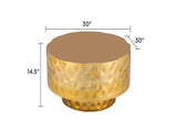 CT-90-25-30 Modern Style Coffee Table made with Metal in Gold B009P321116