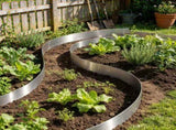 5-Pack Steel Landscape Edging , Bendable Heavy Duty Metal Garden Border for Flower Beds & 04857626