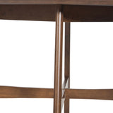 Wood Counter Height Round Dining Table, Brown, 35.4"D x 35.4"W x 36"H 58913.00WNT