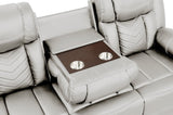 Challenger Modern Contemporary LED Power Recliner Sofa including cup holders made with wood and B009P294753