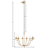 Savor 6-Light Traditional Candelabra Styled Chandelier B03595698
