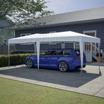 ZUN 10'x20' EZ Pop Up Canopy Outdoor Portable Party Folding Tent with 6 Removable Sidewalls Carry Bag W1212136041