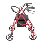 ZUN Iron Walker with Wheels Black & Red 48381029