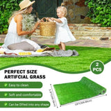 ZUN (2Pack)3.3FTx10FT Artificial Grass Realistic Synthetic Thick Fake Faux Grass Rug Astroturf Carpet W2836P230766