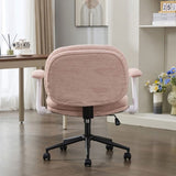 Cross Legged Chair with Flip-up Armrests, Cross Legged Office with Wheels, Comfy Swivel 33583176