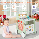 6-in-1 Wooden Baby Stroller with Play Kitchen 83152890