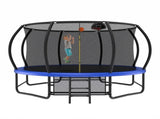 14FT Trampoline with Enclosure - Recreational Trampolines with Ladder and AntiRust Coating, ASTM 19496992