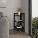 Gisela Corner Shelf With Three Shelves, Black B128P237171