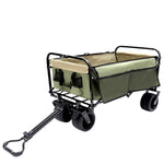 ZUN 440lbs Collapsible Foldable Wagon Cart with strapping system ,Beach Wagon Utility Cart Utility Wagon W2932P235395