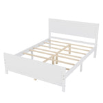 ZUN Wood Platform Bed Frame with Headboard, Mattress Foundation with Wood Slat Support, No Box Spring 15266389