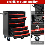 Rolling Metal Tool Chest with 7 Drawers, 20" 7-Drawer Tool Chest Cabinet with Ball Bearing Drawer W1102P245237