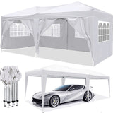 ZUN 10x20 EZ Pop Up Canopy Outdoor Portable Party Folding Tent with 6 Removable Sidewalls + Carry Bag + W1205106017