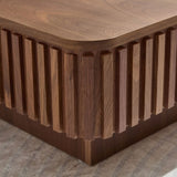35.43 Inch Modern Handcraft Drum Table Square Table for Living Room,Lift Top Wooden W2582P340812