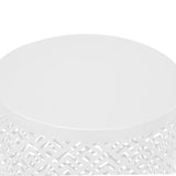 Outdoor Nesting Side Table Set of 3, Round Patio Accent Table, Metal Frame End Table for Indoor 00728797